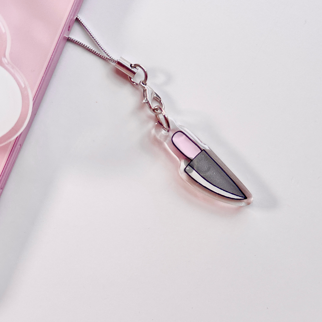 Knife phone charm