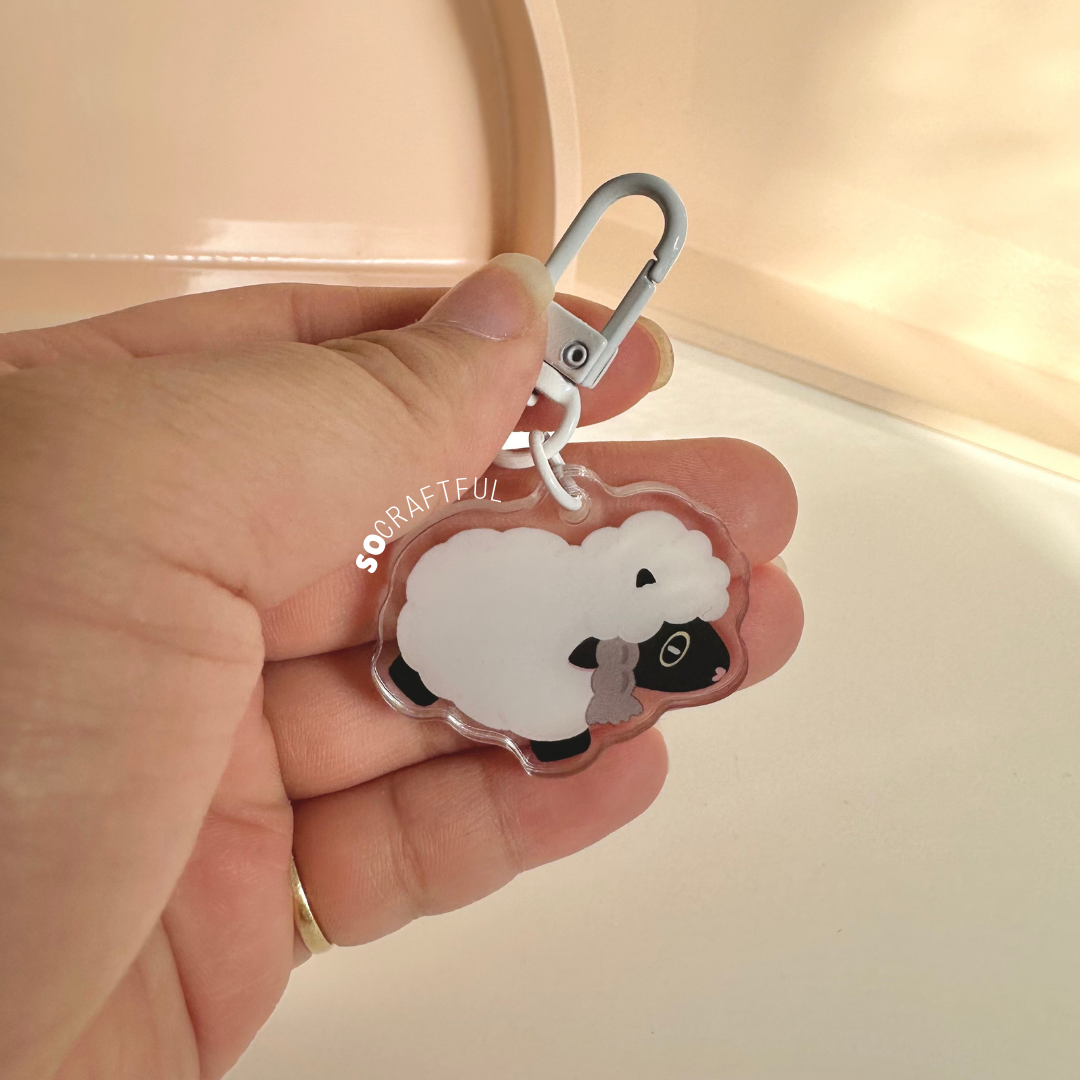 Sheep Keychain