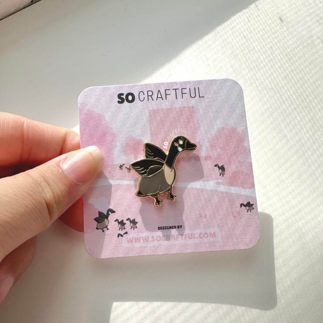 Goose Enamel Pin