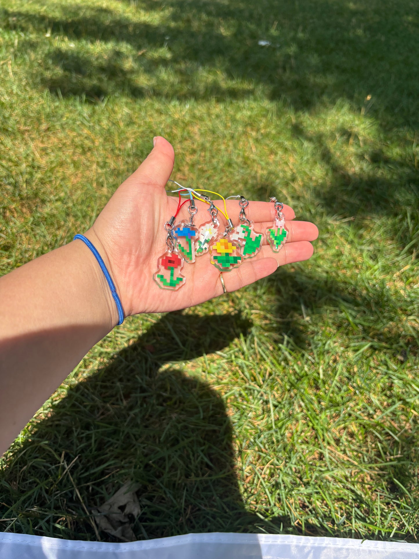 Block Flowers Phone Charm Blind Pack