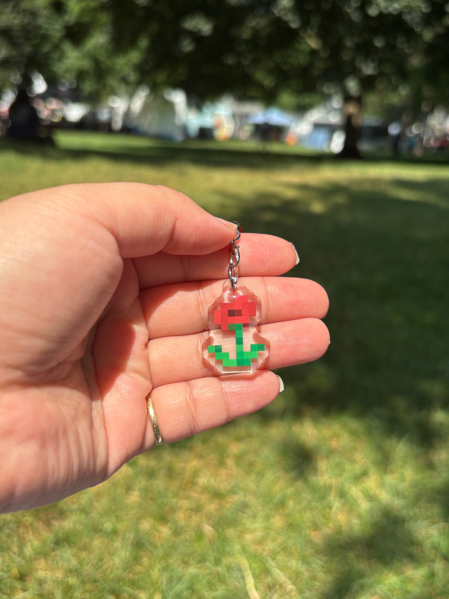 Block Flowers Phone Charm Blind Pack