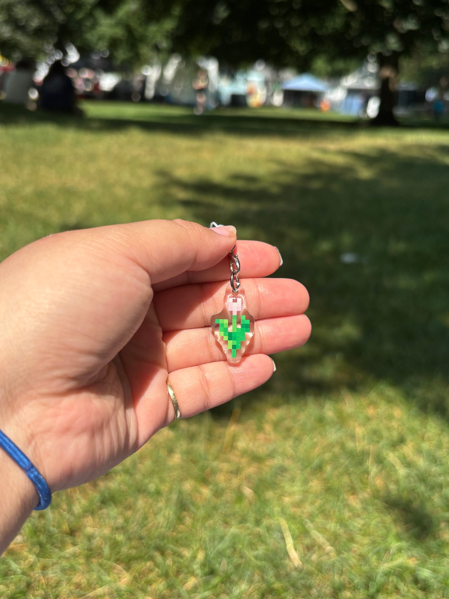 Block Flowers Phone Charm Blind Pack