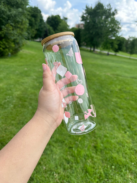 DND DICE GLASS CUPS