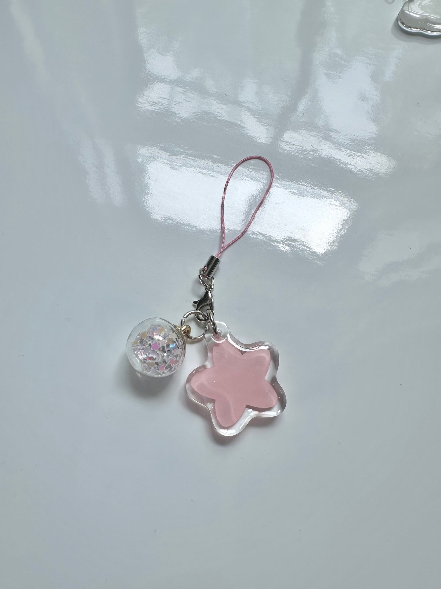 PINK STAR PHONE CHARM